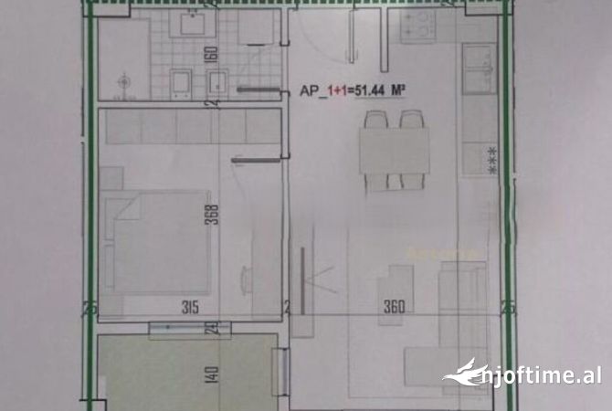 Shtepi ne shitje 1+1 ne Tirane - 66,000 Euro