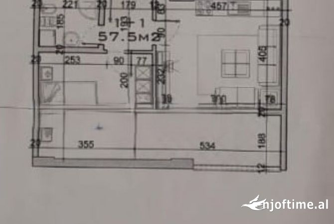 Shtepi ne shitje 1+1 ne Tirane - 92,000 Euro