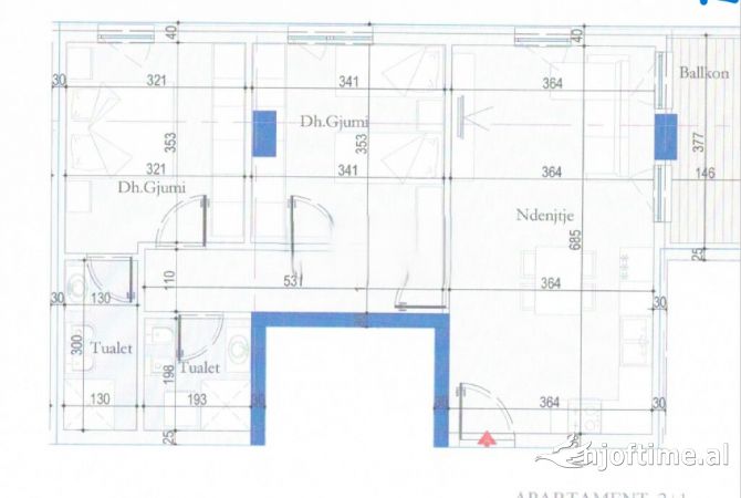 Shtepi ne shitje 2+1 ne Tirane - 122,500 Euro
