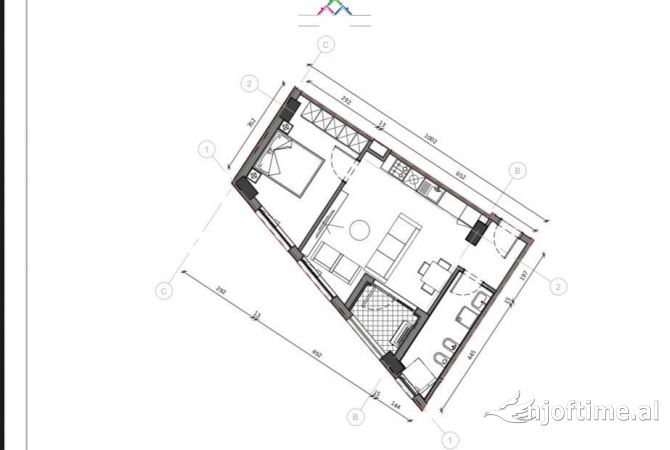 Shtepi ne shitje 1+1 ne Tirane - 98,500 Euro
