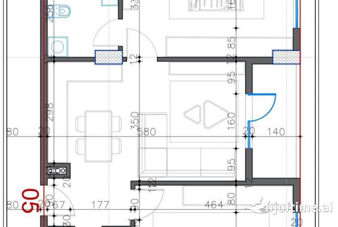 Shtepi ne shitje 2+1 ne Tirane - 83,600 Euro
