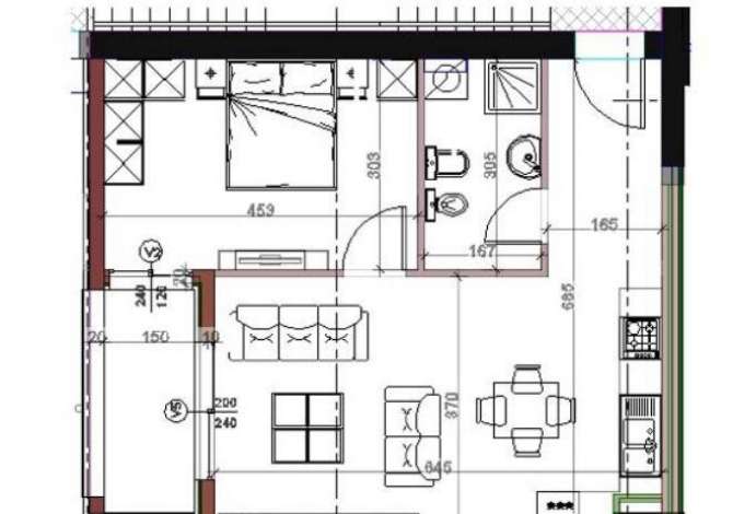 Shtepi ne shitje 1+1 ne Tirane - 108,000 Euro