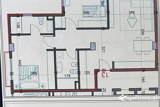 Shtepi ne shitje 2+1 ne Tirane - 87,000 Euro