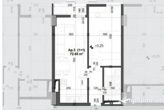 Shtepi ne shitje Garsoniere ne Tirane - 116,300 Euro