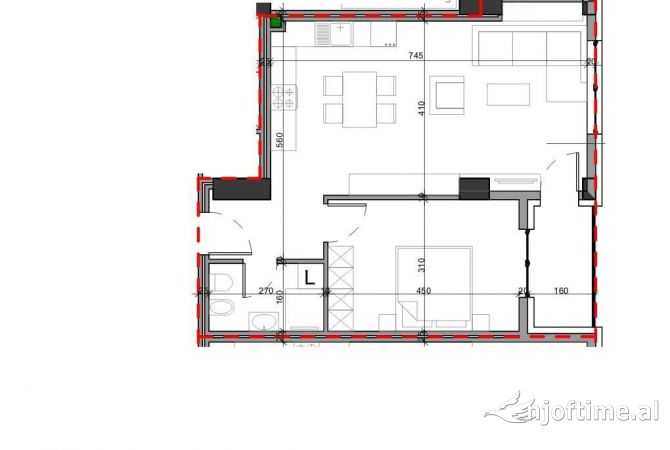 Shtepi ne shitje 1+1 ne Tirane - 181,000 Euro