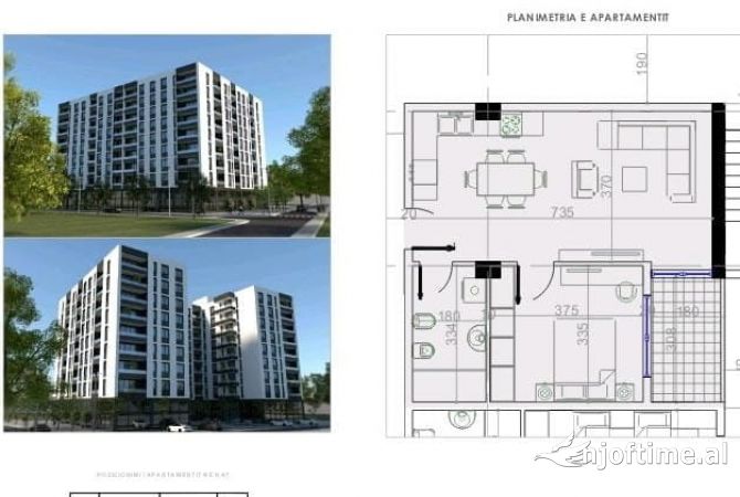 Shtepi ne shitje 1+1 ne Tirane - 73,300 Euro