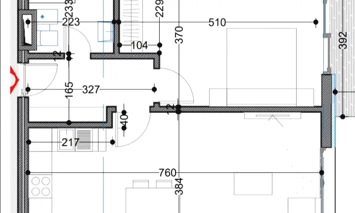 Apartment for sale in Tirana 1+1, Emty