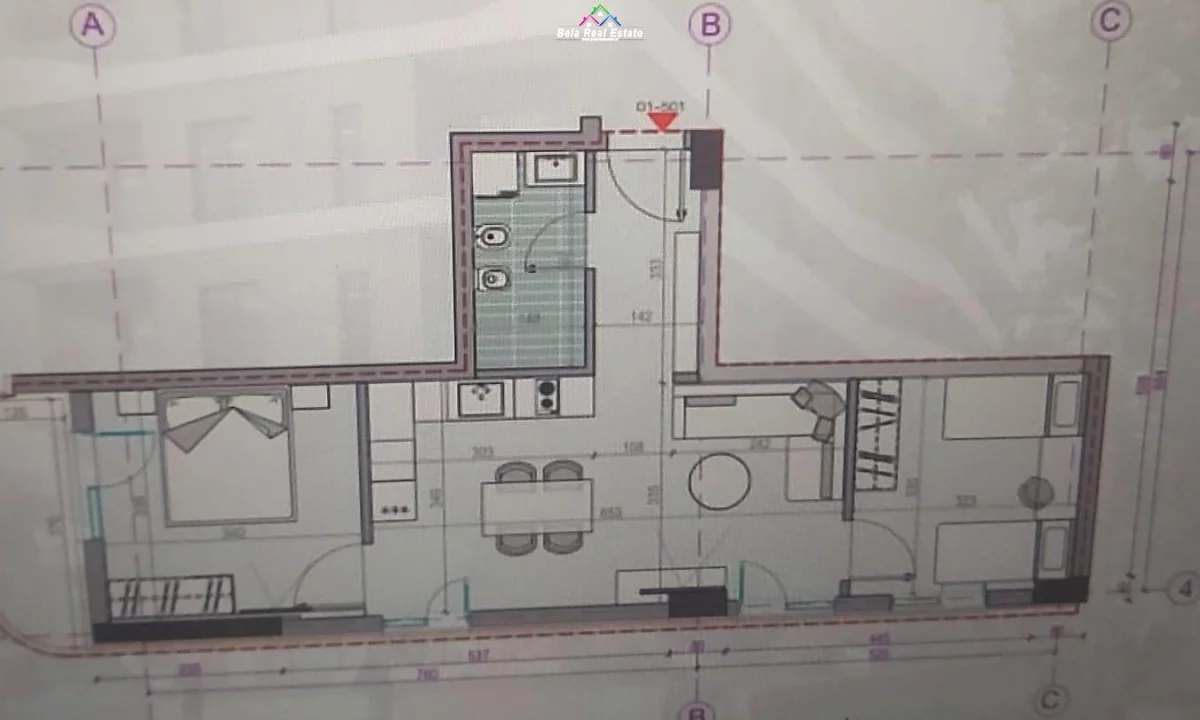 Apartment for sale in Durres 2+1, Emty