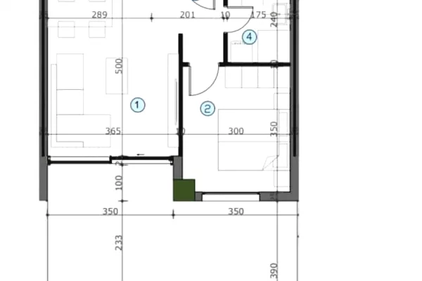 Shtepi ne shitje 1+1 ne Tirane - 117,000 Euro