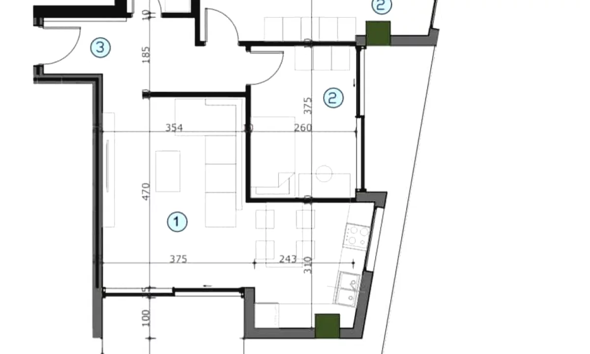 Shtepi ne shitje Apartament ne Tirane, 2+1, Mobilimi Bosh, pa mobiluar, Pagesa 190,000  Euro.