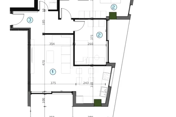 Shtepi ne shitje 2+1 ne Tirane - 190,000 Euro