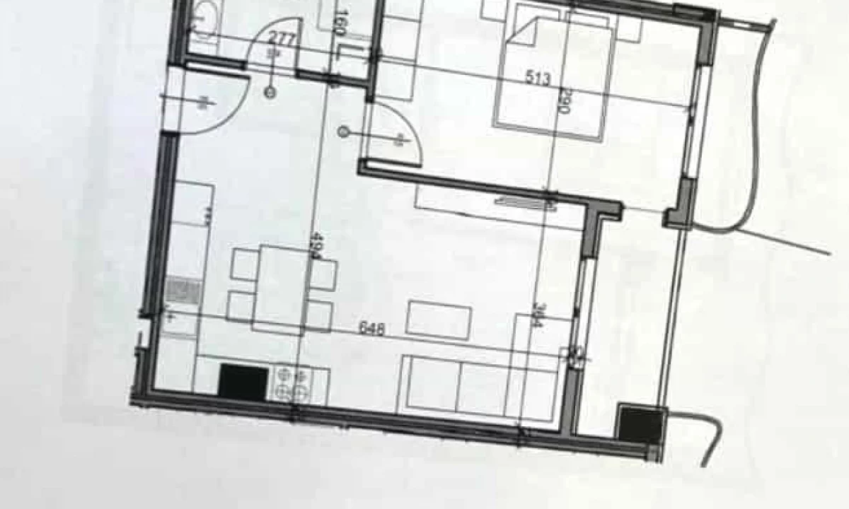 Apartment for sale in Tirana 1+1, Emty