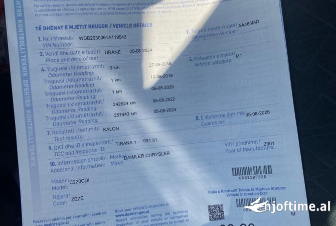 Makina ne shitje ne Tirane - 3,200 Euro