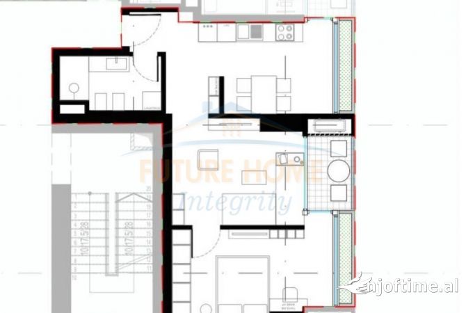 Shtepi ne shitje 1+1 ne Tirane - 142,000 Euro