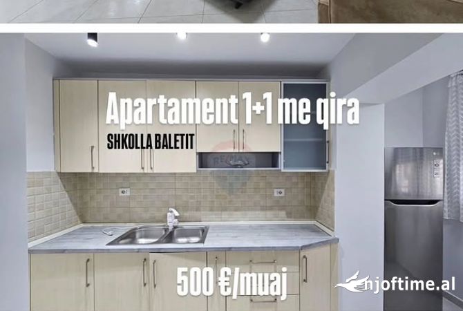 Shtepi me qera 1+1 ne Tirane - 500 Euro
