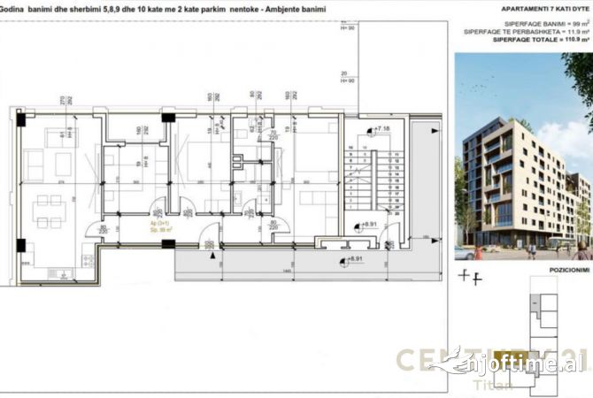 Shtepi ne shitje Apartament ne Tirane, 3+1, Mobilimi Pjeserisht e mobiluar, Pagesa 243,980  Euro.
