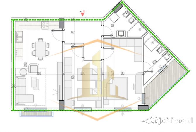 Shtepi ne shitje 2+1 ne Tirane - 115,368 Euro