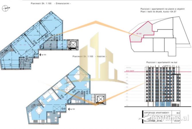 Shtepi ne shitje 2+1 ne Tirane - 2,530,760 Euro
