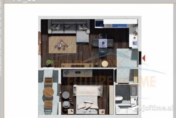 Shtepi ne shitje 1+1 ne Tirane - 53,000 Euro