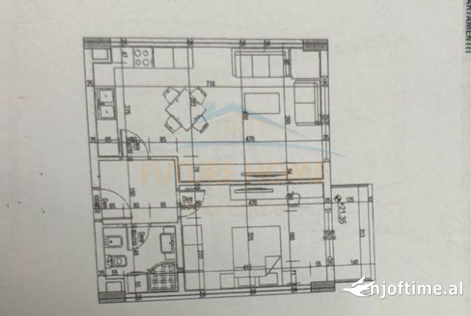 Shtepi ne shitje 1+1 ne Tirane - 89,500 Euro