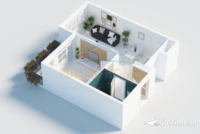 Shtepi ne shitje 1+1 ne Tirane - 89,000 Euro