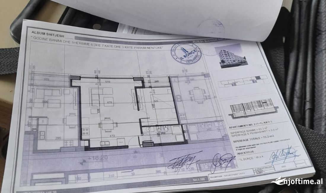 Shtepi ne shitje Apartament ne Tirane, 1+1, Mobilimi Bosh, pa mobiluar, Pagesa 102,200  Euro.