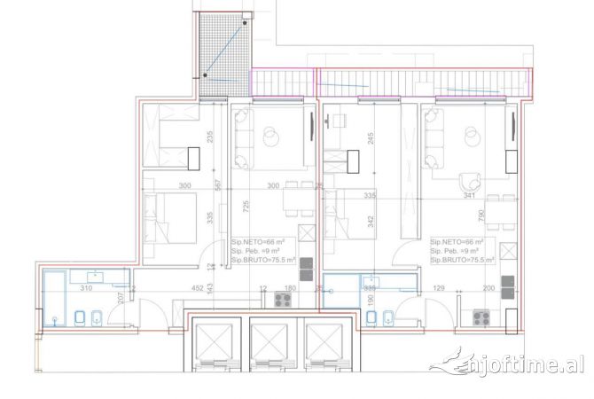Shtepi ne shitje Apartament ne Tirane, 1+1, Mobilimi Bosh, pa mobiluar, Pagesa 430,000  Euro.
