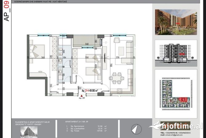 Shitet apartament 2+1 ne zonen e kamzes. Okazion!