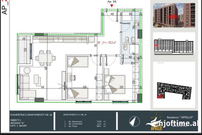 Shtepi ne shitje 2+1 ne Tirane - 84,000 Euro