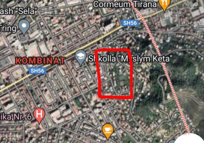 Truall ose Toke ne Tirane - 52,000 Euro
