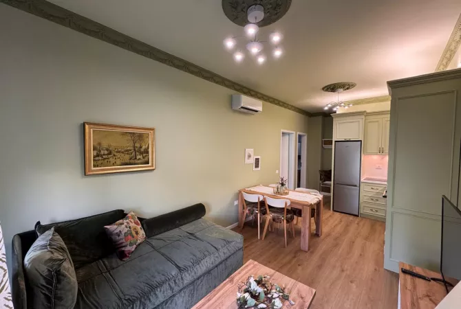 Shtepi me qera Apartament ne Tirane, 1+1, Mobilimi E mobiluar, Pagesa 500  Euro.