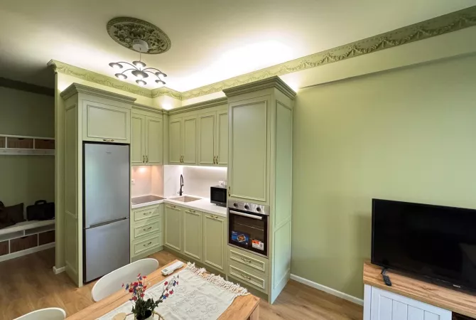 Shtepi me qera Apartament ne Tirane, 1+1, Mobilimi E mobiluar, Pagesa 500  Euro.