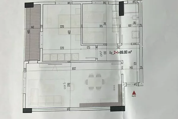 Shtepi ne shitje 2+1 ne Tirane - 113,000 Euro