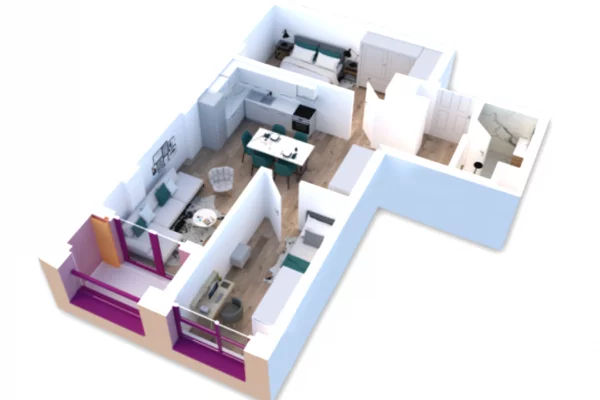 House for Sale 2+1 in Tirana - 116,000 Euro