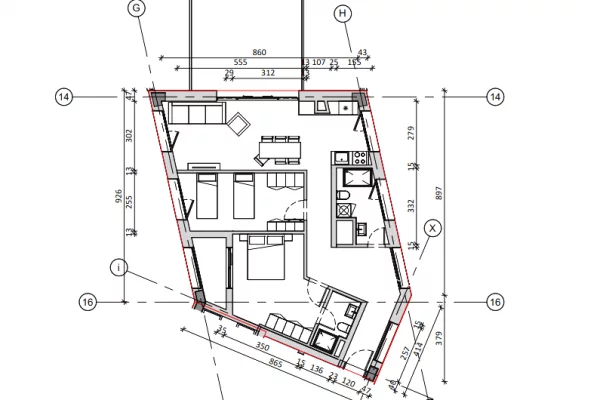 Shtepi ne shitje Apartament ne Tirane, 2+1, Mobilimi Bosh, pa mobiluar, Pagesa 331,000  Euro.
