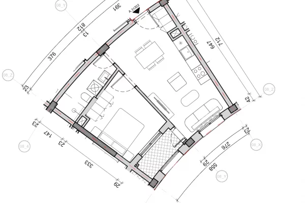 Apartment for sale in Tirana 1+1, Emty