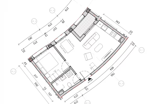 Shtepi ne shitje Apartament ne Tirane, 1+1, Mobilimi Bosh, pa mobiluar, Pagesa 106,000  Euro.