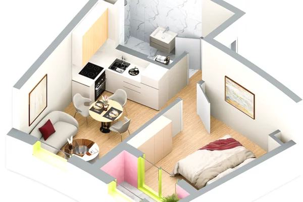 Shtepi ne shitje Apartament ne Tirane, 2+1, Mobilimi Bosh, pa mobiluar, Pagesa 147,000  Euro.