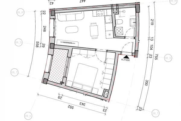 Appartamento in vendita a Tirana 1+1, Vuoto