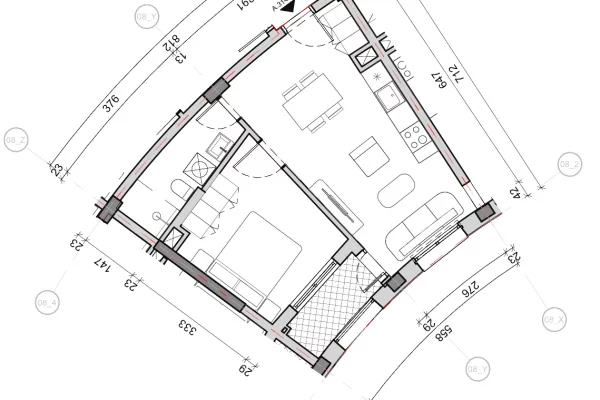 Appartamento in vendita a Tirana 1+1, Vuoto