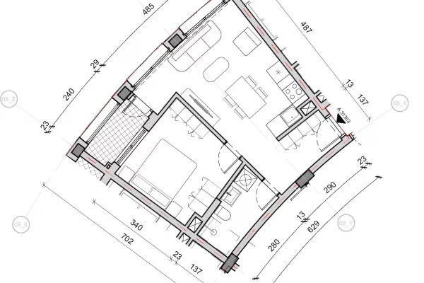 Appartamento in vendita a Tirana 1+1, Vuoto