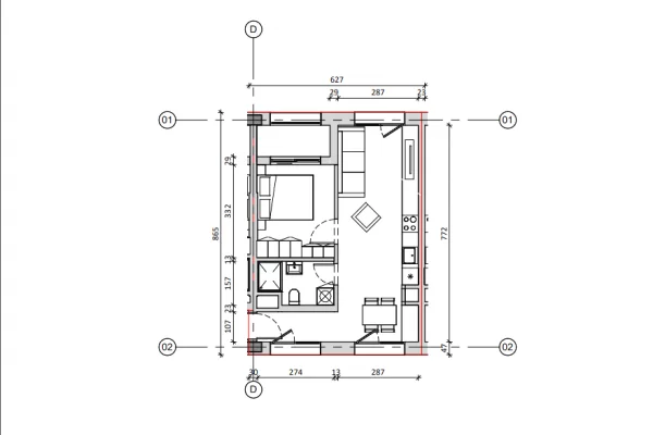 Apartment for sale in Tirana 1+1, Emty