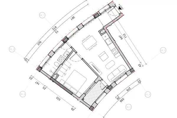 Apartment for sale in Tirana 2+1, Emty