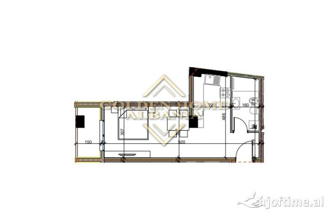 Shtepi ne shitje Garsoniere ne Tirane - 51,701 Euro