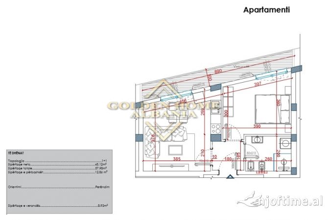 Shtepi ne shitje 1+1 ne Tirane - 70,000 Euro