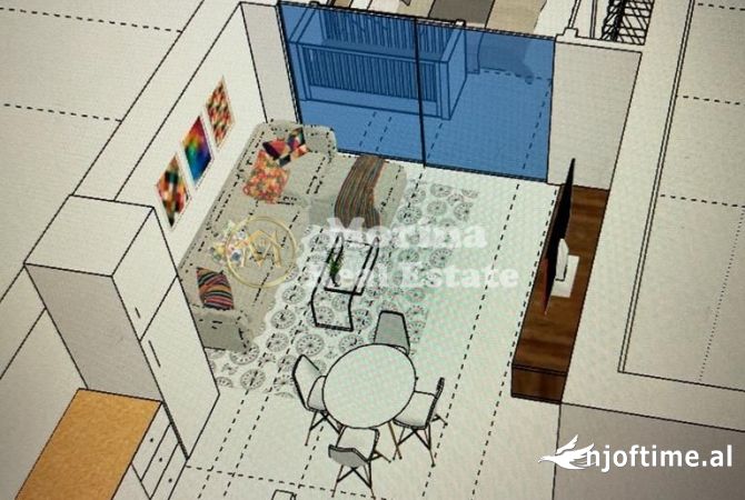 Shtepi ne shitje Apartament ne Tirane, 1+1, Mobilimi E mobiluar, Pagesa 68,000  Euro.