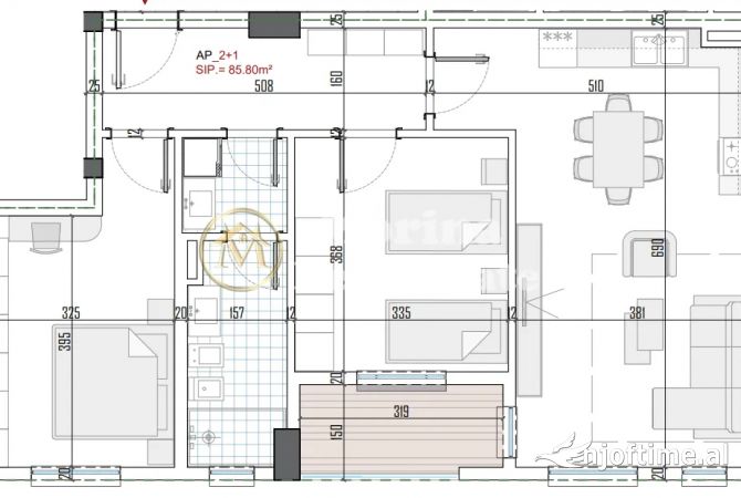 Shtepi ne shitje 2+1 ne Tirane - 85,000 Euro