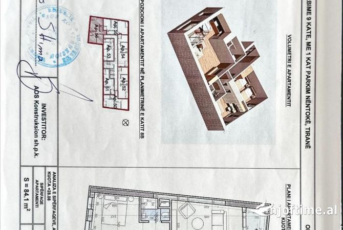 Shtepi ne shitje 2+1 ne Tirane - 123,000 Euro