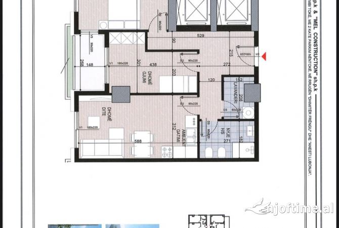 Shtepi ne shitje 2+1 ne Tirane - 138,000 Euro