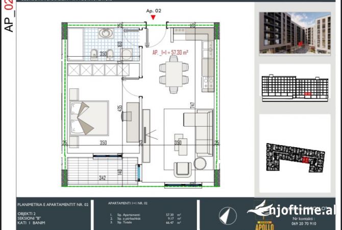 Shtepi ne shitje 2+1 ne Tirane - 63,000 Euro